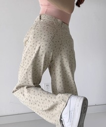 小花柄パンツ