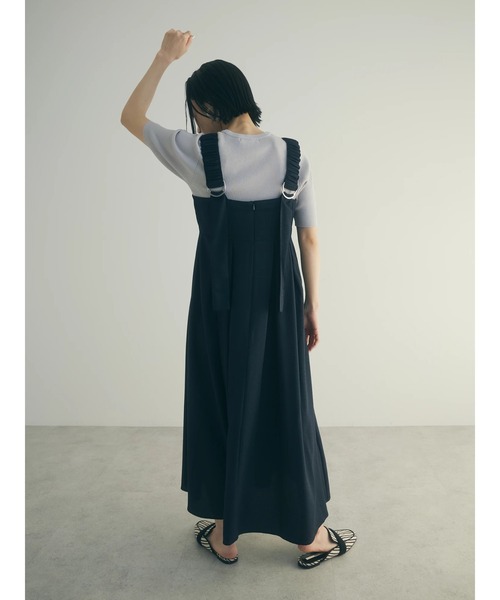 armonia(アルモニーア)の「a.ギャザーストラップワンピース(ワンピース・レディース・ネイビー/ブラウン・FREE)」の11枚目の写真