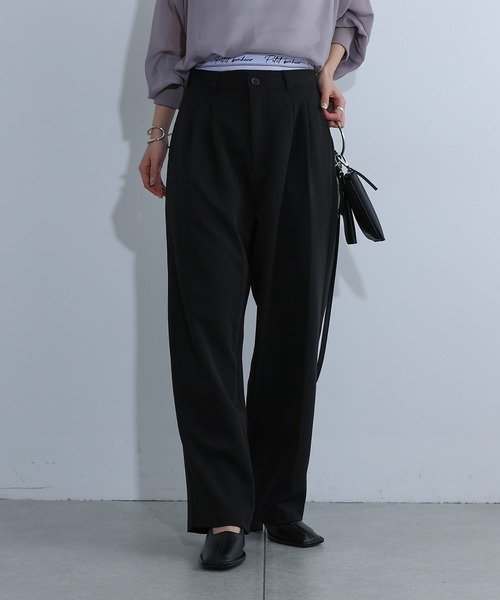 COLONY 2139（コロニートゥーワンスリーナイン）の「Wウエストツータックスラックス（スラックス・レディース・ブラック/グレー・FREE）」の11枚目の写真