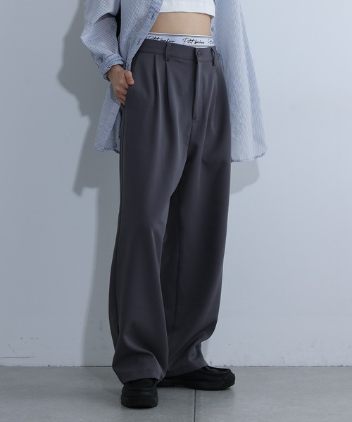 COLONY 2139（コロニートゥーワンスリーナイン）の「Wウエストツータックスラックス（スラックス・レディース・ブラック/グレー・FREE）」の21枚目の写真