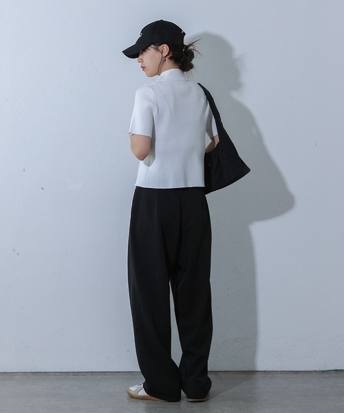 COLONY 2139（コロニートゥーワンスリーナイン）の「Wウエストツータックスラックス（スラックス・レディース・ブラック/グレー・FREE）」の10枚目の写真