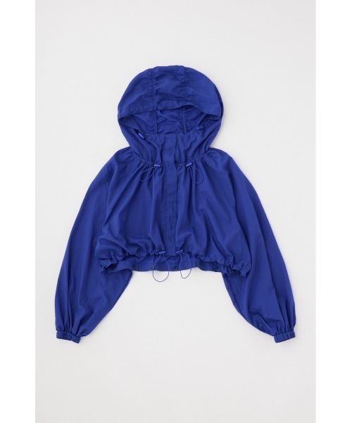MOUSSY(マウジー)の「2WAY SEMI SHEER ジャケット(ナイロンジャケット・レディース・ブラック/ライトベージュ/ダークパープル/ホワイト・FREE)」の21枚目の写真