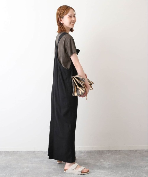 SLOBE IENA(スローブイエナ)の「《追加》スラブ5分袖TEE(Tシャツ/カットソー・レディース・スカイブルー/ピンク系その他/チャコールグレー/ホワイト・FREE)」の10枚目の写真