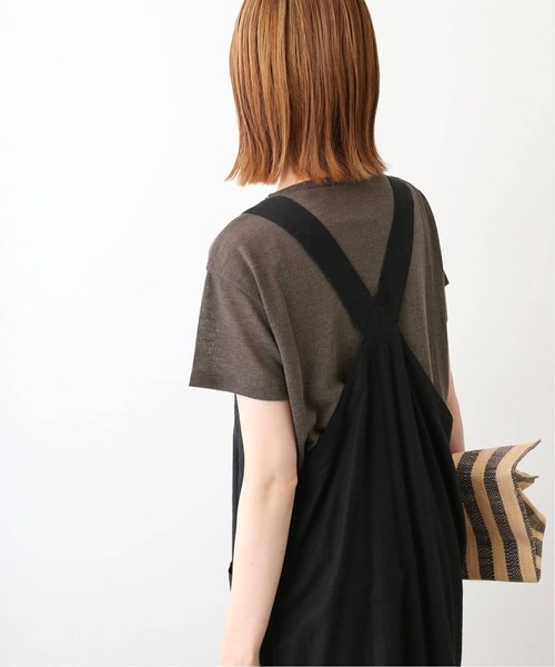 SLOBE IENA(スローブイエナ)の「《追加》スラブ5分袖TEE(Tシャツ/カットソー・レディース・スカイブルー/ピンク系その他/チャコールグレー/ホワイト・FREE)」の14枚目の写真