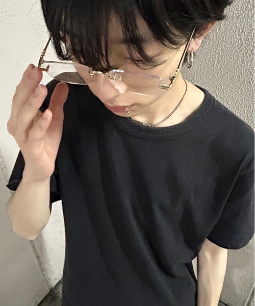 SPINNS（スピンズ）の「フレームレス/リムレスメガネ/韓国っぽギークシック/ユニセックス（メガネ・メンズ・ゴールド/シルバー・ONESIZE）」の2枚目の写真