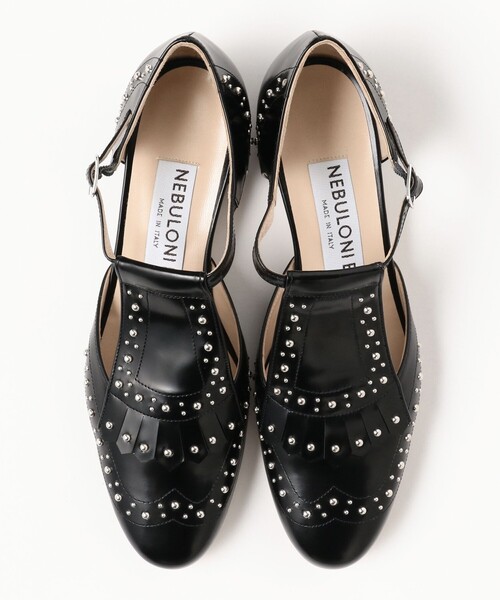ユニフォームエクスペリメント　ウィングチップ　スタッズシューズ 革靴 9 uniform experiment UE-130130 WING TIP STUDS SHOES