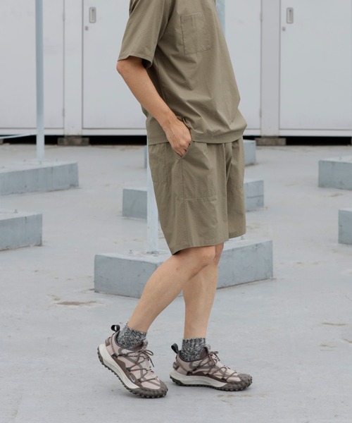 ARCH & LINE(アーチアンドライン)の「《環境配慮素材》GINGHAM SUCKER SHORTS ソロテックス 吸汗速乾 セットアップ対応(その他パンツ・キッズ・ベージュ/オリーブ/ブラック・2/1/3)」の8枚目の写真