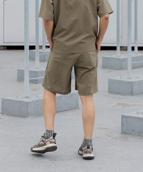 ARCH & LINE(アーチアンドライン)の「《環境配慮素材》GINGHAM SUCKER SHORTS ソロテックス 吸汗速乾 セットアップ対応(その他パンツ・キッズ・ベージュ/オリーブ/ブラック・2/1/3)」の9枚目の写真