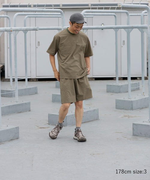 ARCH & LINE(アーチアンドライン)の「《環境配慮素材》GINGHAM SUCKER SHORTS ソロテックス 吸汗速乾 セットアップ対応(その他パンツ・キッズ・ベージュ/オリーブ/ブラック・2/1/3)」の10枚目の写真