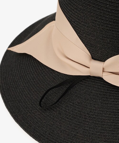 Afternoon Tea（アフタヌーンティー）の「ビッグリボンペーパーUVハット（ハット・レディース・ブラック/ライトブラウン/アイボリー・ONE SIZE）」の14枚目の写真