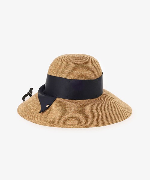 Afternoon Tea（アフタヌーンティー）の「ビッグリボンペーパーUVハット（ハット・レディース・ブラック/ライトブラウン/アイボリー・ONE SIZE）」の18枚目の写真