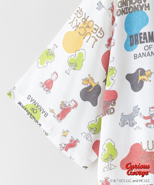 JEANS MATE(ジーンズメイト)の「おさるのジョージ オリジナルプリントレーヨン総柄シャツ キャラアロハ(シャツ/ブラウス・メンズ・その他/その他1・SMALL/MEDIUM/LARGE/X-LARGE)」の9枚目の写真