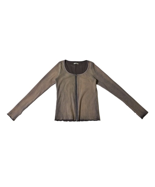 ダブルジップカーディガン