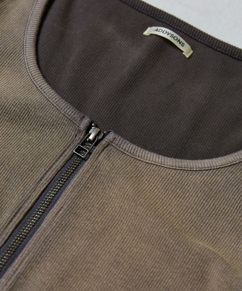 ダブルジップカーディガン