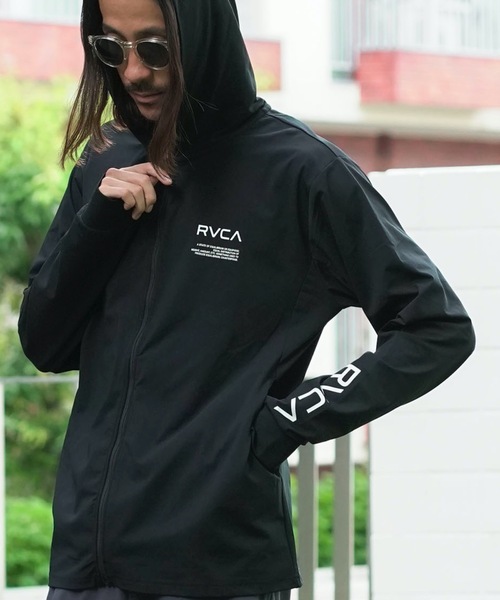 セール】RVCA メンズ HEX LS SURF HOODIE ラッシュガード 【2024
