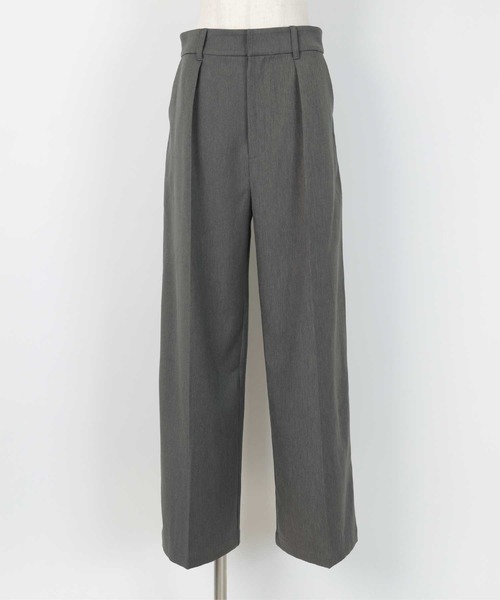 センタープレスタックワイドパンツ（スラックス）｜ur's（ユアーズ）