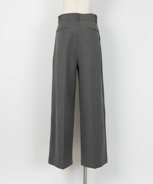 センタープレスタックワイドパンツ（スラックス）｜ur's（ユアーズ）