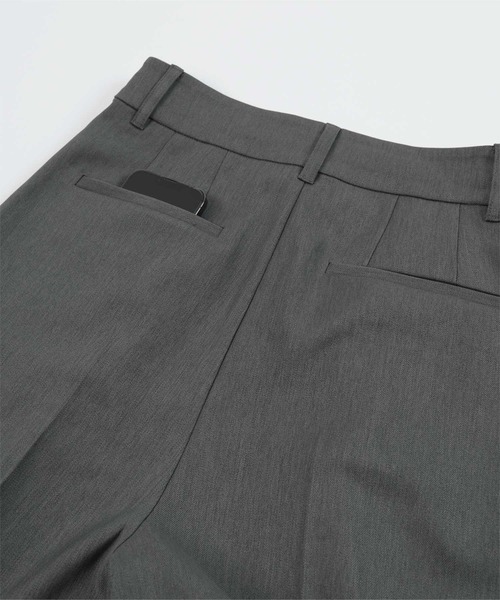 センタープレスタックワイドパンツ（スラックス）｜ur's（ユアーズ）