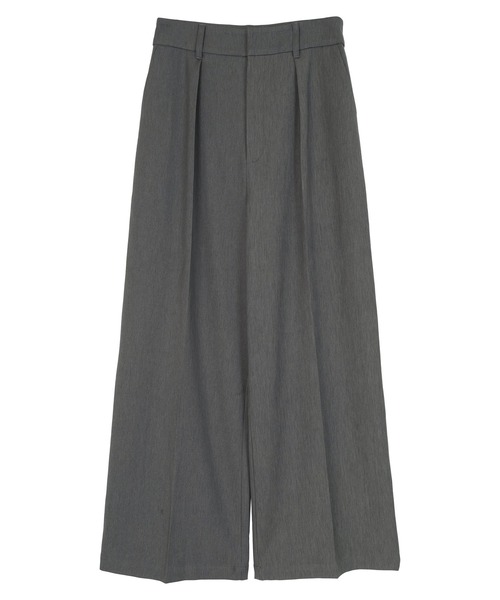 センタープレスタックワイドパンツ（スラックス）｜ur's（ユアーズ）