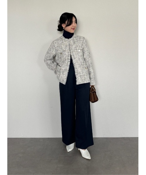 センタープレスタックワイドパンツ（スラックス）｜ur's（ユアーズ）