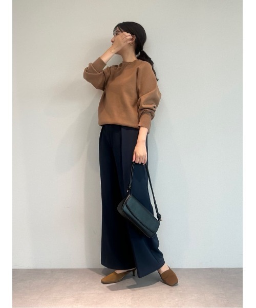 センタープレスタックワイドパンツ（スラックス）｜ur's（ユアーズ）