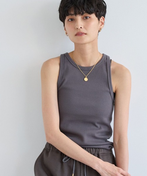 BARNYARDSTORM（バンヤードストーム）の「BARNYARDSTORM / アメスリタンク【WEB限定カラー】（タンクトップ・レディース・オフホワイト/チャコール/グレー/ブラウン/ブラック/ホワイト・FREE）」の5枚目の写真