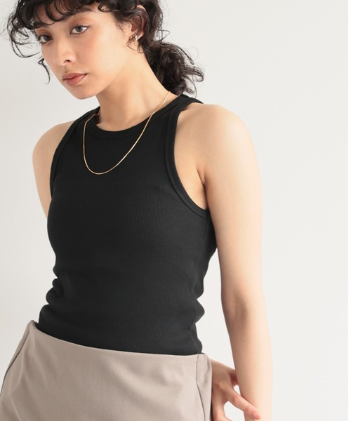 BARNYARDSTORM（バンヤードストーム）の「BARNYARDSTORM / アメスリタンク【WEB限定カラー】（タンクトップ・レディース・オフホワイト/チャコール/グレー/ブラウン/ブラック/ホワイト・FREE）」の4枚目の写真