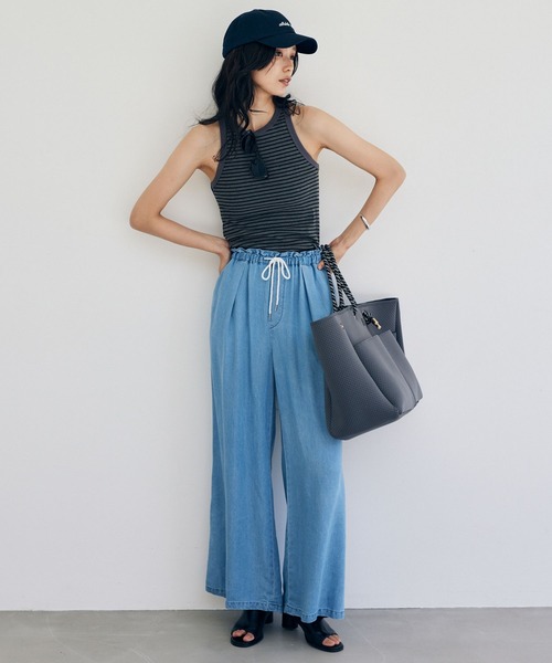 BARNYARDSTORM（バンヤードストーム）の「BARNYARDSTORM / アメスリタンク【WEB限定カラー】（タンクトップ・レディース・オフホワイト/チャコール/グレー/ブラウン/ブラック/ホワイト・FREE）」の10枚目の写真