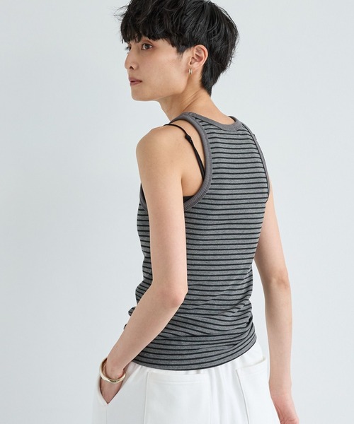 BARNYARDSTORM（バンヤードストーム）の「BARNYARDSTORM / アメスリタンク【WEB限定カラー】（タンクトップ・レディース・オフホワイト/チャコール/グレー/ブラウン/ブラック/ホワイト・FREE）」の21枚目の写真