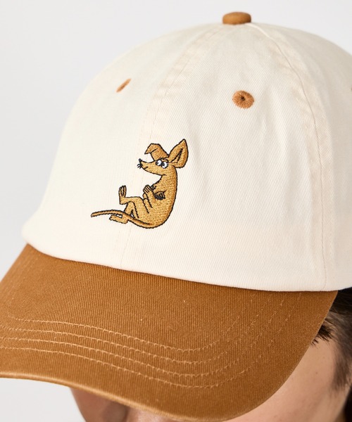 MOOMIN(ムーミン)の「MOOMIN / ムーミン ダブルカラー キャップ DOUBLEcolorcap NBJ(キャップ・レディース・ベージュ/グリーン・FREE)」の4枚目の写真