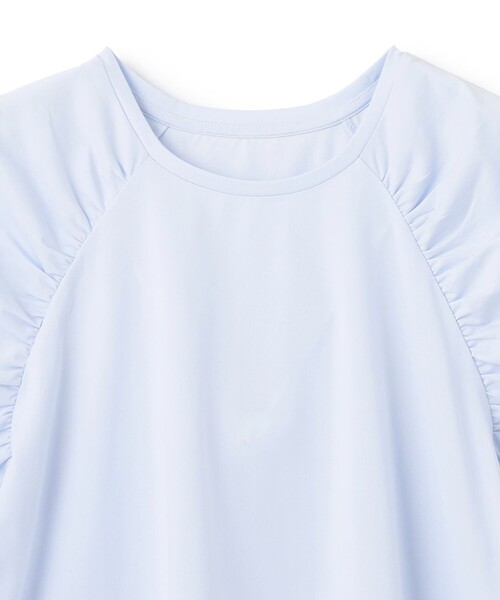 UNFILO(アンフィーロ)の「ショルダーギャザーT(Tシャツ/カットソー・レディース・ブラック系/スカイブルー系/ホワイト系/グレー系・SMALL/MEDIUM/LARGE)」の16枚目の写真