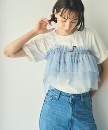 coen | マルチWAYラメチュールフリルカラートップス(その他トップス)