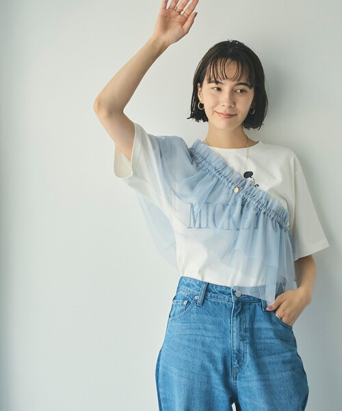 coen(コーエン)の「マルチWAYラメチュールフリルカラートップス(その他トップス・レディース・ブラック/ナチュラル/ライトブルー・FREE)」の9枚目の写真