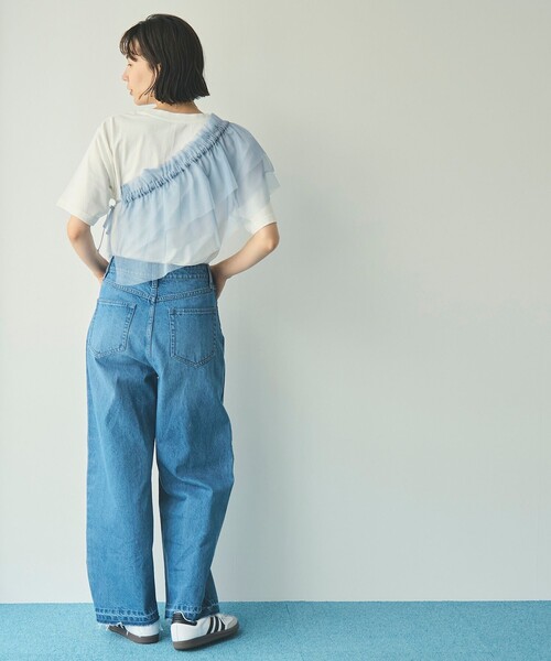 coen(コーエン)の「マルチWAYラメチュールフリルカラートップス(その他トップス・レディース・ブラック/ナチュラル/ライトブルー・FREE)」の12枚目の写真