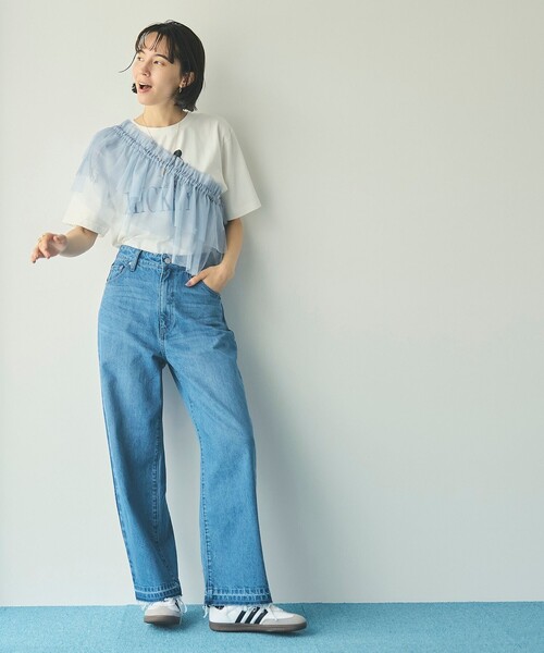 coen(コーエン)の「マルチWAYラメチュールフリルカラートップス(その他トップス・レディース・ブラック/ナチュラル/ライトブルー・FREE)」の13枚目の写真