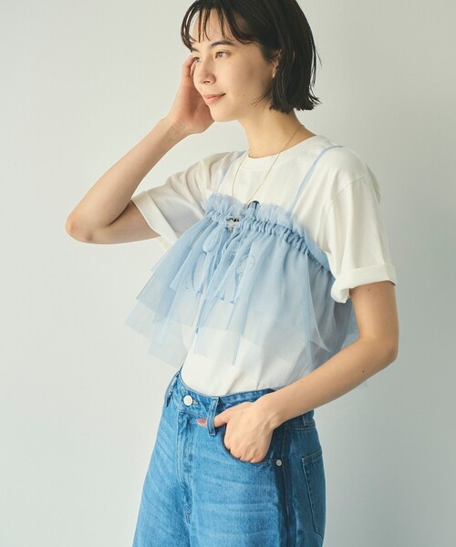 coen(コーエン)の「マルチWAYラメチュールフリルカラートップス(その他トップス・レディース・ブラック/ナチュラル/ライトブルー・FREE)」の16枚目の写真