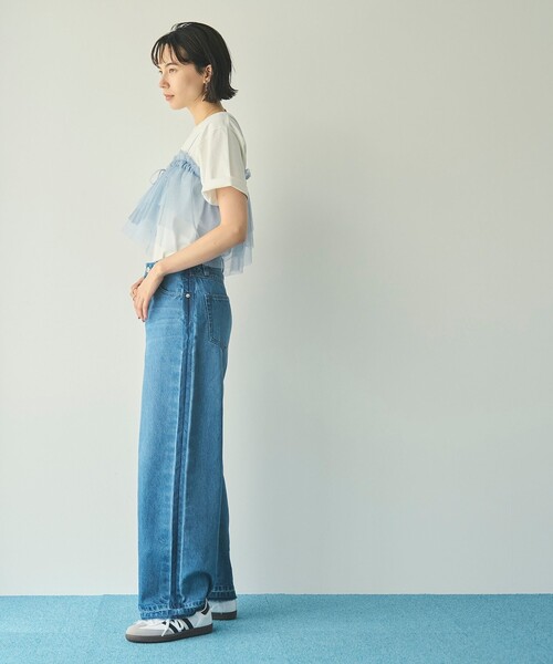 coen(コーエン)の「マルチWAYラメチュールフリルカラートップス(その他トップス・レディース・ブラック/ナチュラル/ライトブルー・FREE)」の20枚目の写真