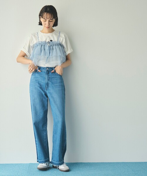 coen(コーエン)の「マルチWAYラメチュールフリルカラートップス(その他トップス・レディース・ブラック/ナチュラル/ライトブルー・FREE)」の22枚目の写真