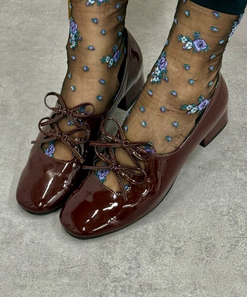 セール】【MAISON BREEZE reveur】≪新色追加≫double ribbon pumps