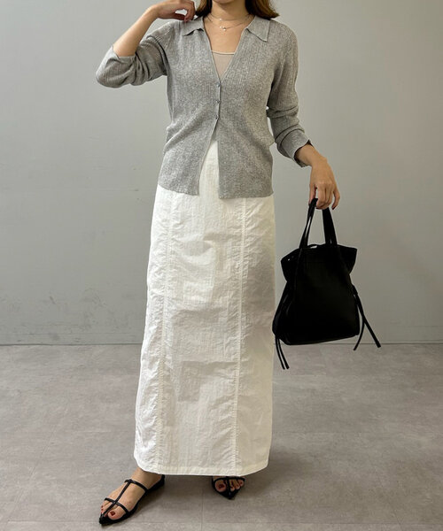 SHENERY（シーナリー）の「ワッシャーナイロンタイトスカート（スカート・レディース・グレー系その他/ホワイト・38/36）」の13枚目の写真