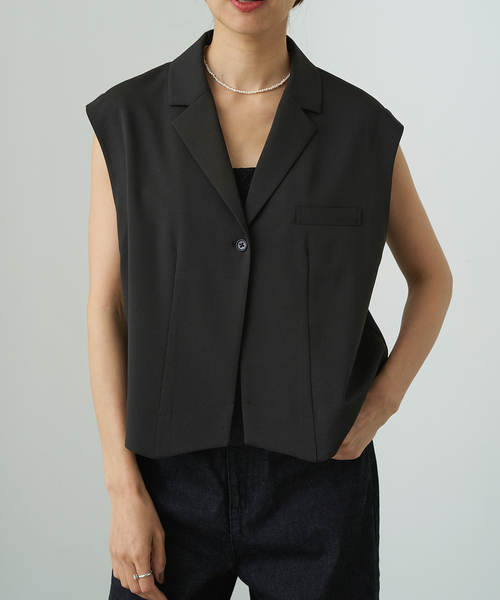 IENA（イエナ）の「ラペルドショートジレ（ベスト）」 - WEAR