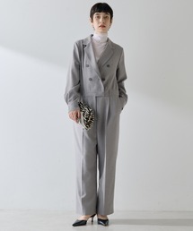 Whim Gazette ウィムガゼット　オールインワン　ジャンプスーツトレンド Whim Gazette（ウィムガゼット）の「二重織ジャンプスーツ