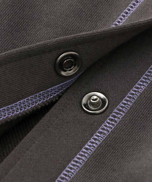 チチカカ（チチカカ）の「リングドットスウェットカーディガン（カーディガン/ボレロ・レディース・グレー/チャコールグレー/パープル・FREE）」の22枚目の写真