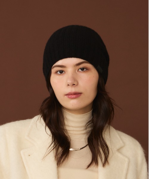 arth（アース）の「arth  Cashmere Rib Beanie / アース（ニットキャップ/ビーニー・メンズ・グレー/ブラック/レッド・57~59cm）」の6枚目の写真