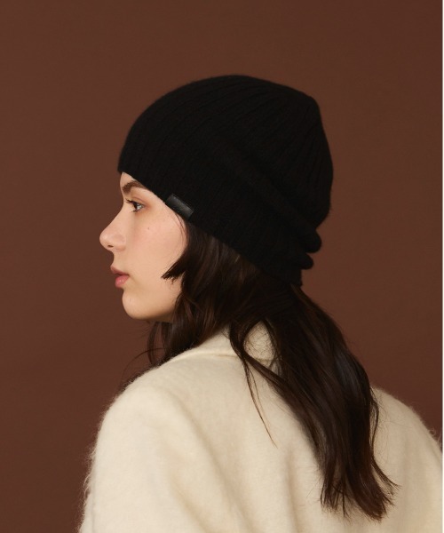 arth（アース）の「arth  Cashmere Rib Beanie / アース（ニットキャップ/ビーニー・メンズ・グレー/ブラック/レッド・57~59cm）」の7枚目の写真