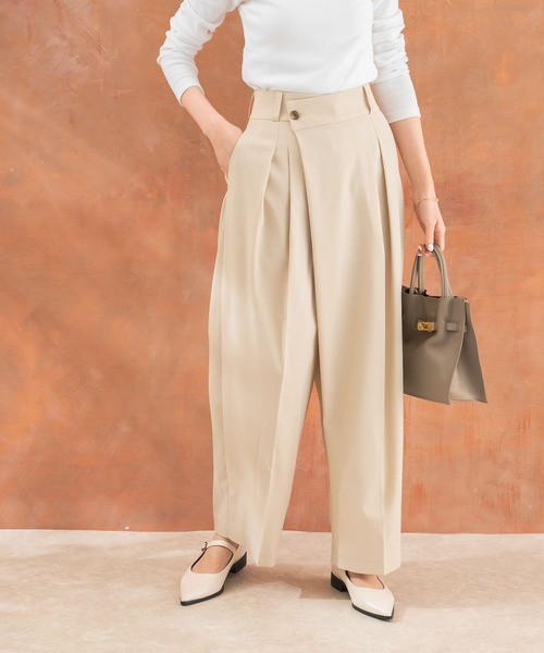 URBAN RESEARCH ROSSO WOMEN（アーバンリサーチ　ロッソ）の「ラップパンツ（その他パンツ・レディース・グレー/ベージュ・36/38）」の13枚目の写真