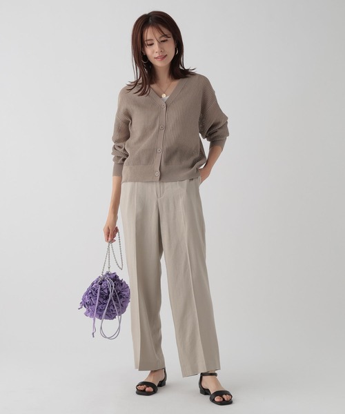 Elura（エルーラ）の「メッシュニットカーディガン/133602（カーディガン/ボレロ・レディース・ブラック/ベージュ・FREE）」の6枚目の写真