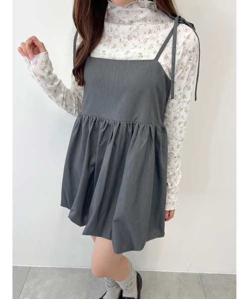 PHILLY（フィリー）の「【PHILLY】リボンセットバルーンミニワンピース（ワンピース・レディース・グレー/ブラック・FREE）」の10枚目の写真