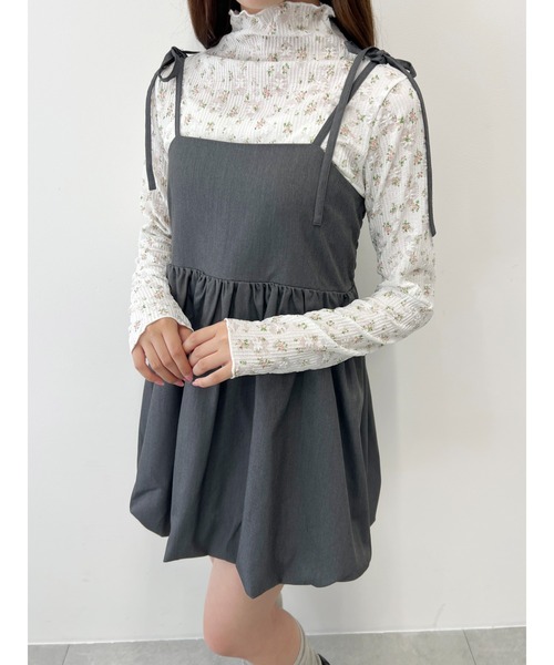 PHILLY（フィリー）の「【PHILLY】リボンセットバルーンミニワンピース（ワンピース・レディース・グレー/ブラック・FREE）」の15枚目の写真