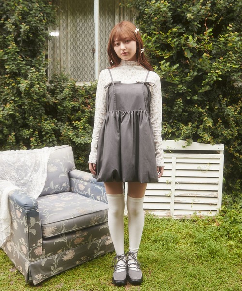 momoトリートユアセルフ　バルーンミニワンピース momoトリートユアセルフ バルーンミニワンピース momoトリート